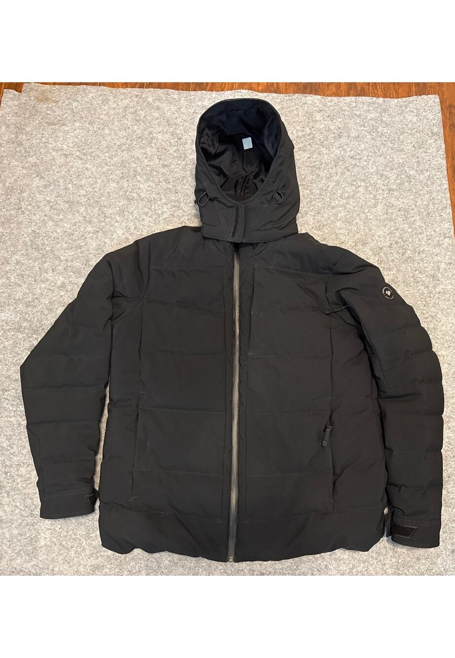 Obermeyer Maxon Men’s Black Down Puffer Ski Jacket Hooded Insulated XL